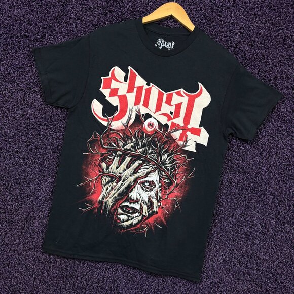 Ghost Cardinal Copia All Seein Eye Goth Metal Band T-Shirt M - Picture 3 of 4